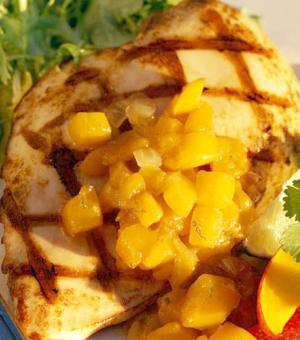 Grilled Chicken with Mango Ginger Chutney