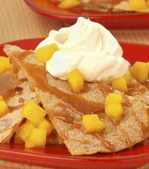Caramel Mango Nachos