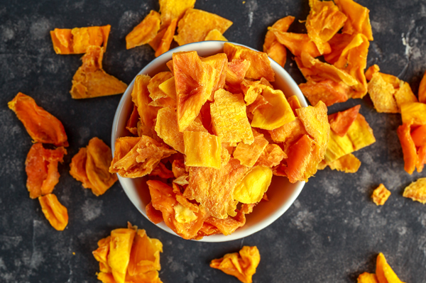 Image: Dried Mangos in a bowl