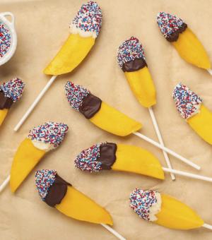 Chocolate Dipped Mango Pops