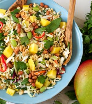 Crunchy Ramen Noodle Salad with Mango